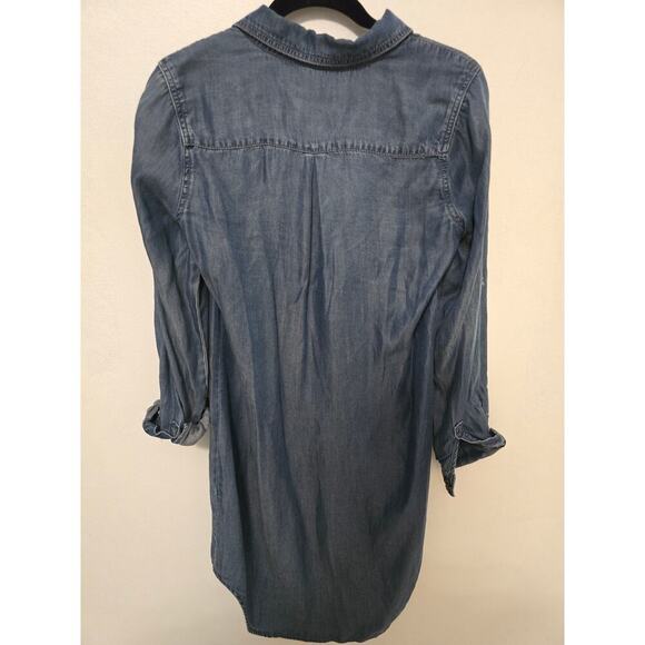 Max Jeans Brand Long Sleeve Light Denim Shirt or Dress Size Small - Picture 2 of 5